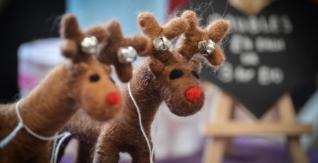 RSPCA Christmas Fair 2018: felt reindeers - so cute