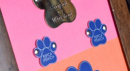 Project Winston fundraising: paw plaques